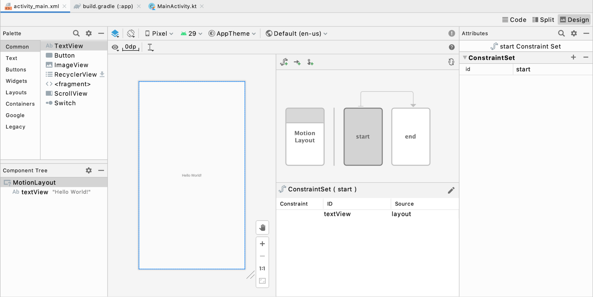 An Android MotionLayout Editor Tutorial – Answertopia