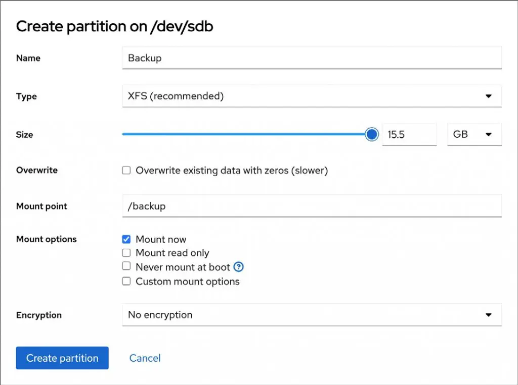 Adding a New Disk Drive to a Rocky Linux 9 System Answertopia