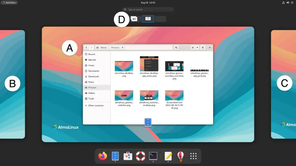 A Guided Tour of the AlmaLinux 9 GNOME 40 Desktop – Answertopia